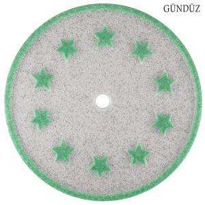 Fosforlu Tavan Göbeği Yeşil-Gümüş Cam